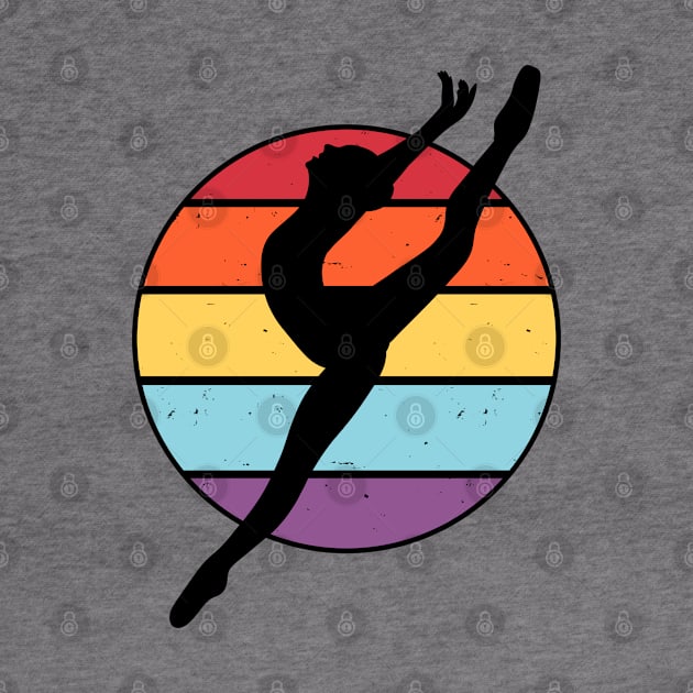 gymnast girl, dancer silhouette by Kuchinska design